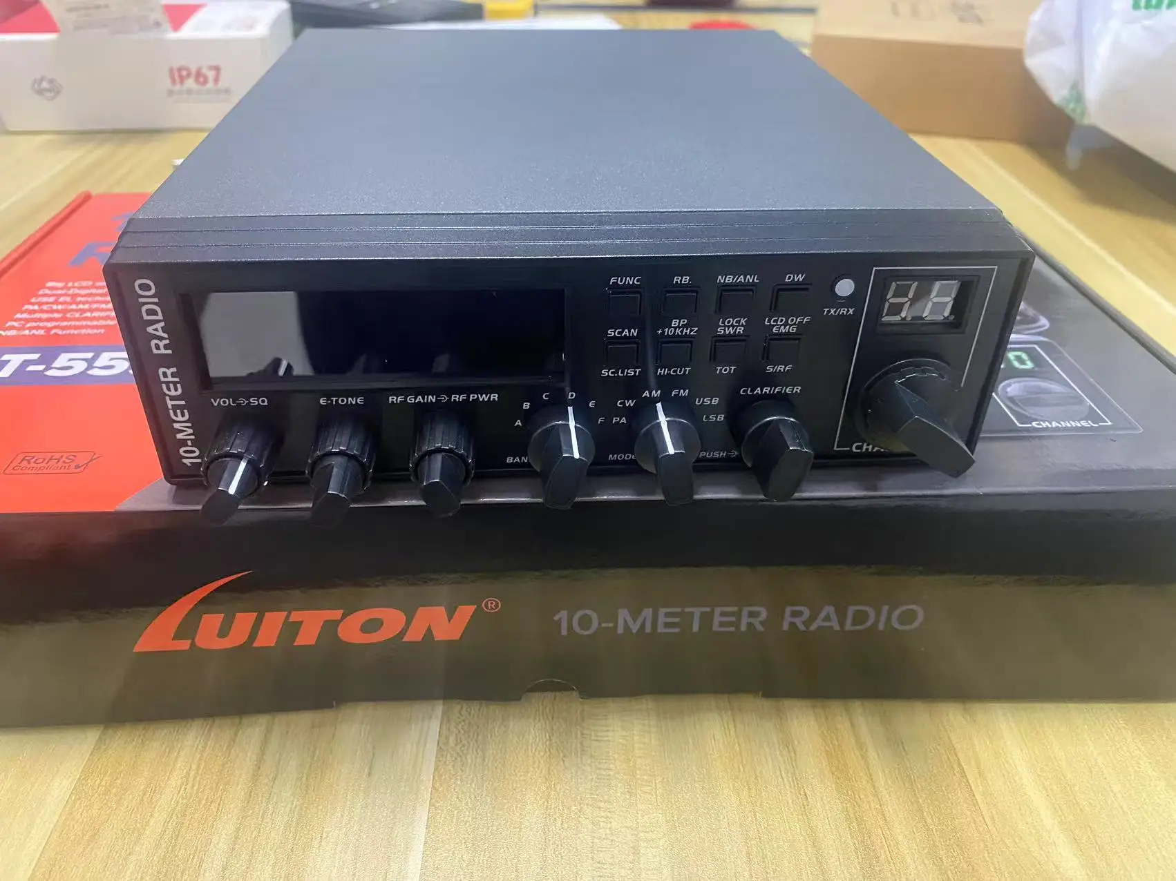 10 متر راديو LUITON LT-5558 27 ميجا هرتز CB راديو لاسلكي تخاطب عالية الطاقة طويلة المدى راديو Cb المحمول AM FM SSB