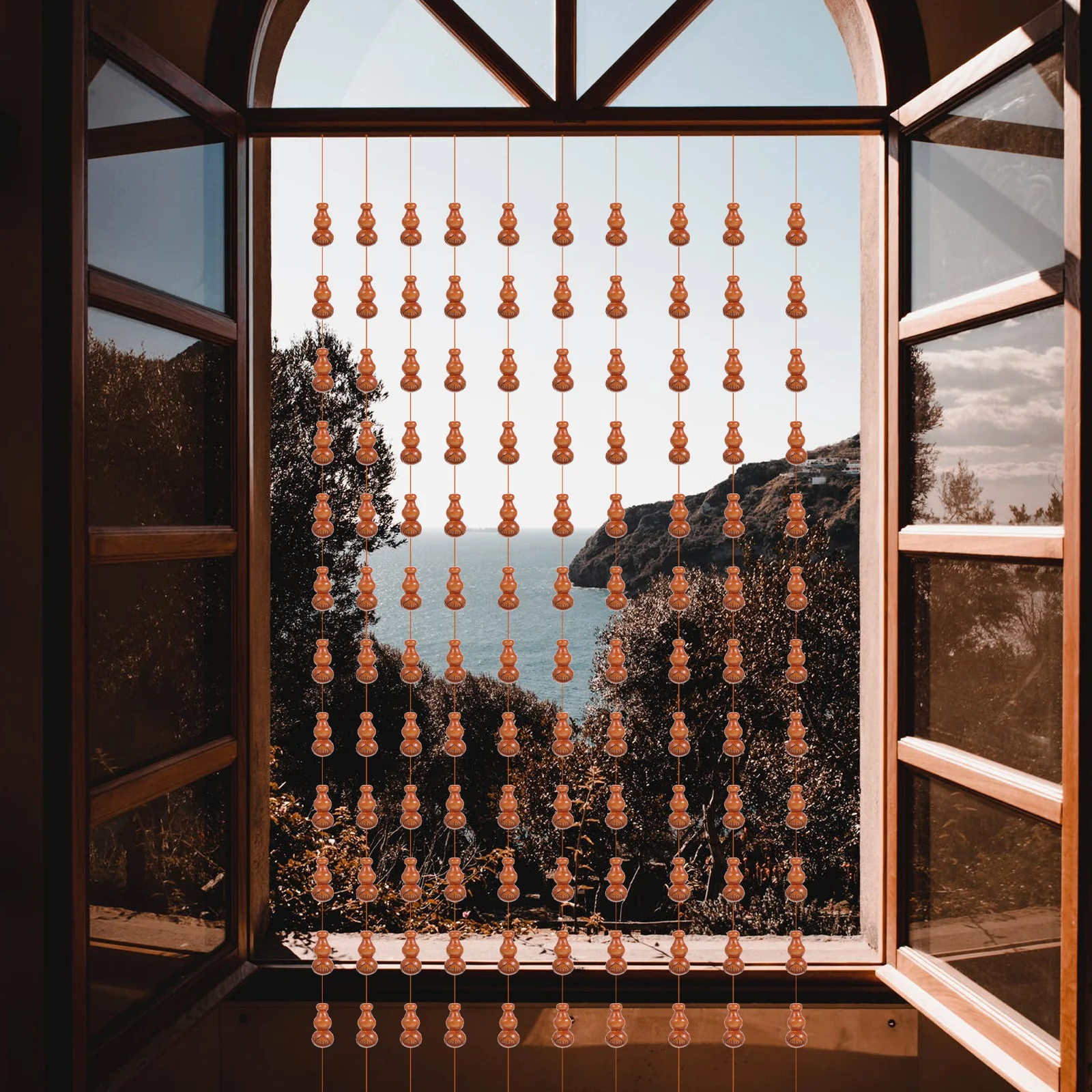 

200 Pcs Decorative Home Accessories Gourd Beads Diy Beaded Curtains Decorations