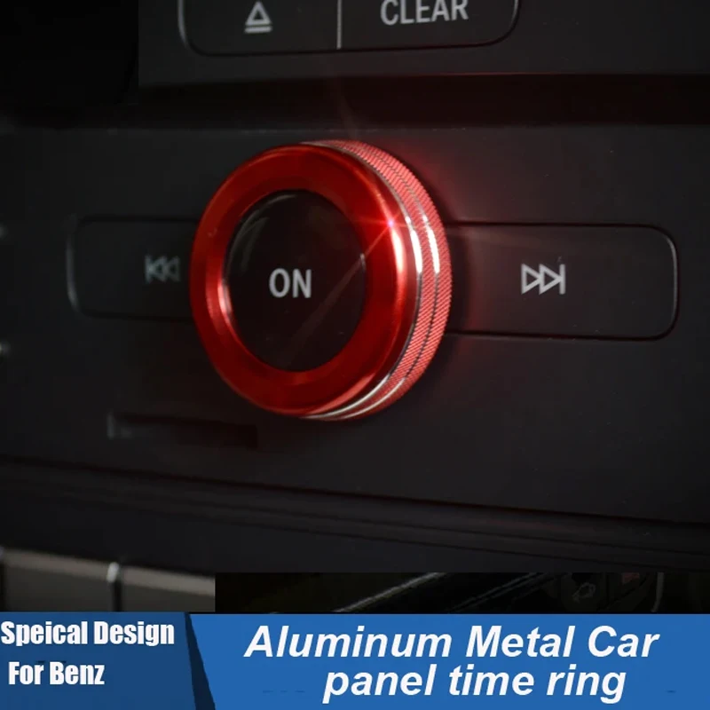 

Aluminum Alloy Styling Car Audio Ring Decoration For Mercedes-Benz AMG A B E Glass GLK GLA CLA GLE ML GL