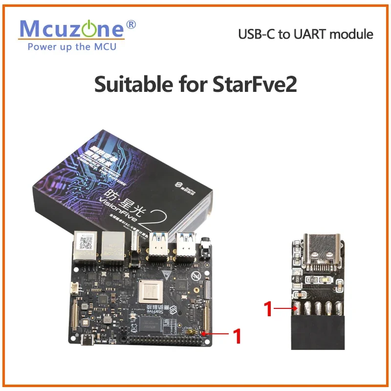 Флюоресцентный Модуль UART подходит для StarFive2 и Raspberry Pi 3B/4B/zero