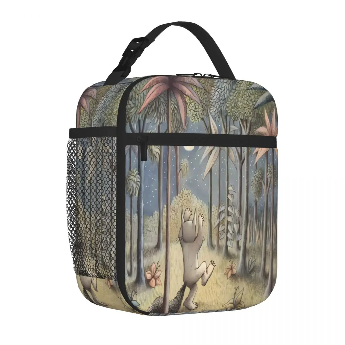Bestselling Where The Wild Things Are Handheld Insulated Snack Tote Cycling Trip Picnic Lunch Bag