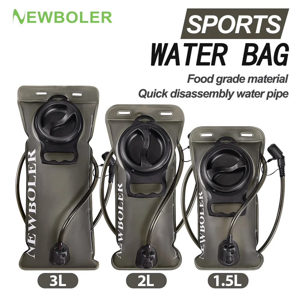 1.5L 2L 3L Water Bladder Water Reservoir Hydration Pack Storage Bag Free Folding Camping Running Hydration Vest Backpack