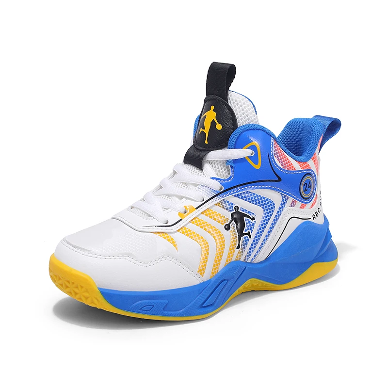 

Teenagers Basketball Shoes Non Slip Boys Basketball Sneakers Wear-Resisting Outdoor Sneakers Light Basketball Training Shoes