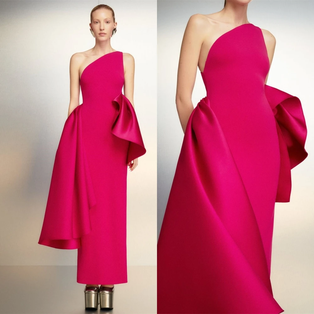 تخصيص الحديثة جيرسي فستان سهرة مستقيم رشيقة بلا أكمام فساتين حفلة موسيقية مثير التباين اللون فساتين المناسبات الخاصة