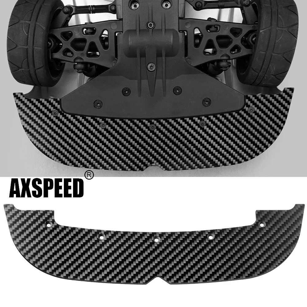 AXSPEED-divisor de chasis delantero de fibra de carbono para ARRMA VENDETTA 3S 1/8 RC, piezas de mejora de coche, accesorios