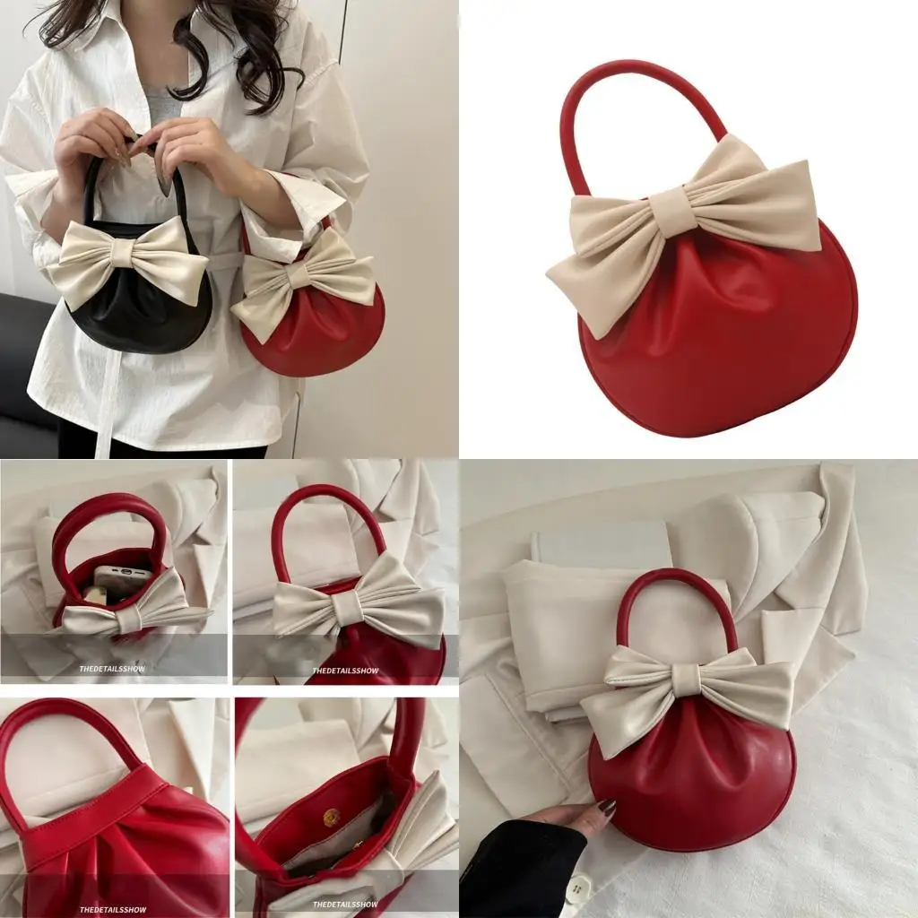 

X90D Стильные круглые луки вечерние кошелек верхняя ручка моторная сумочка для женщин для женщин