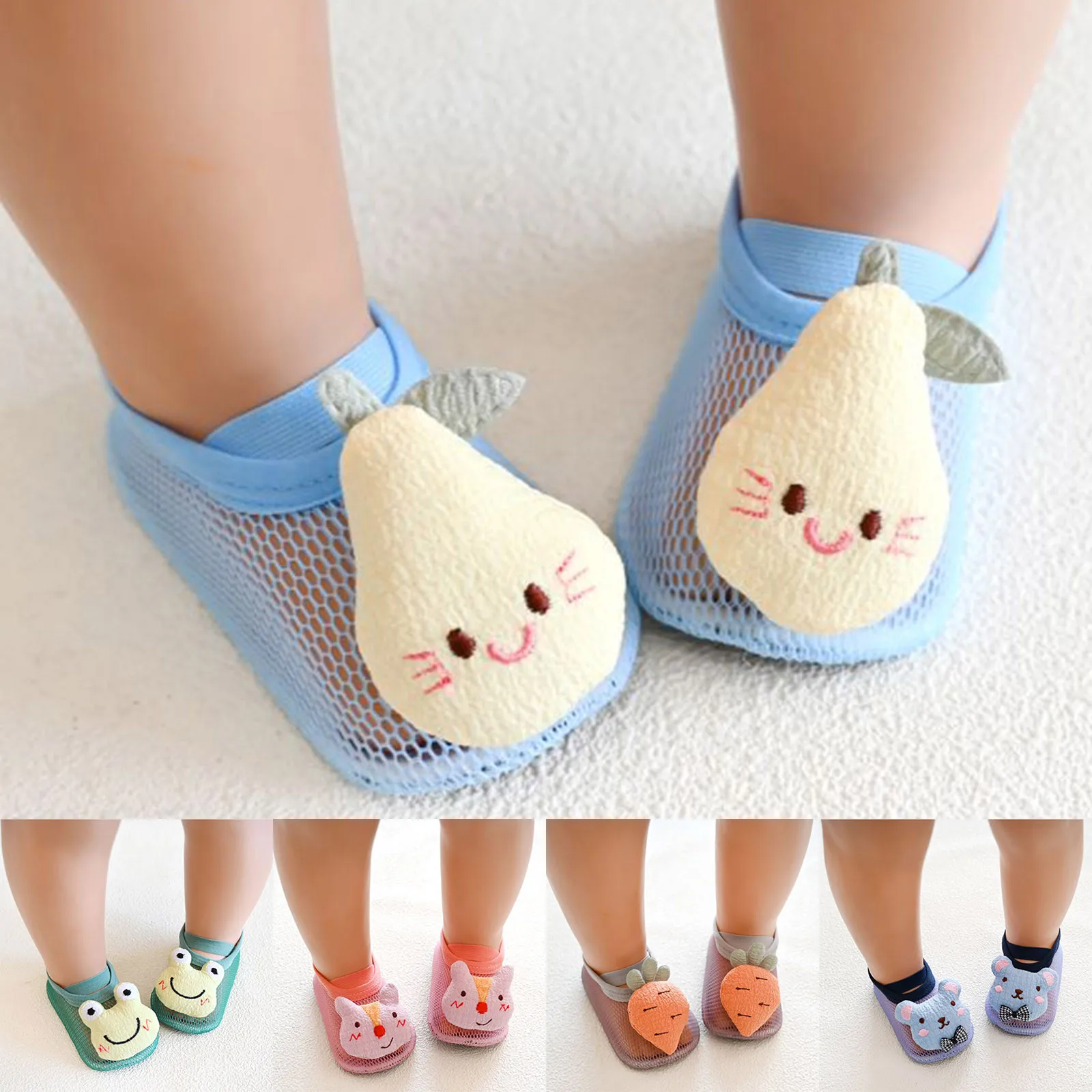 Infant Cute Cartoon Kids Boy Shoes Baby Socks Shoes Soft Rubber Sole Child Floor Sneaker Bebe Booties First Walker Zapatillas