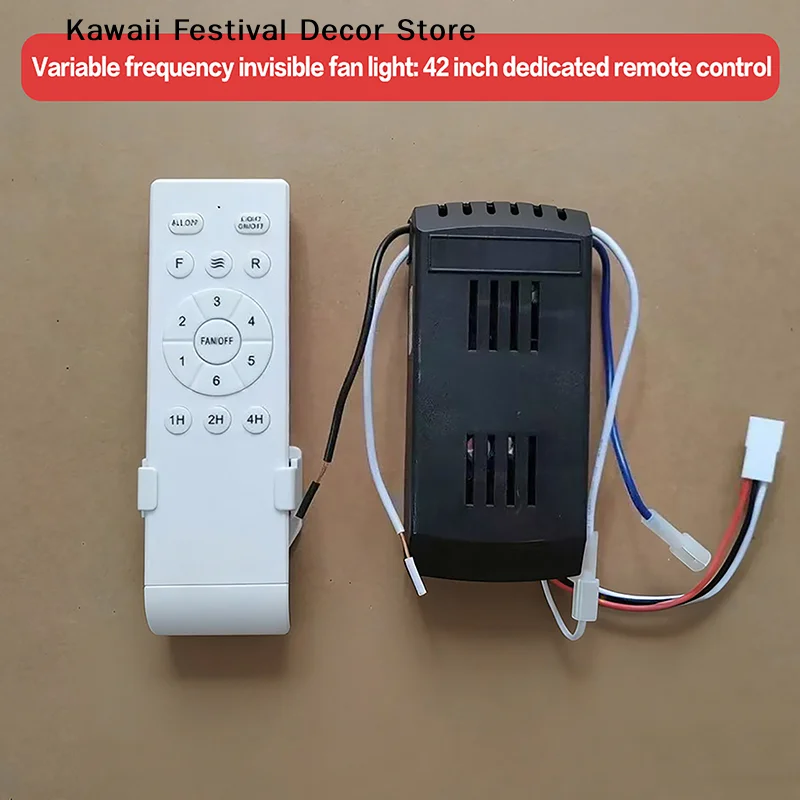 【K】1Set Remote Control With Receiver 6 Speed + Timing Low Voltage Frequency Conversion Ceiling Fan Remote Control Receiver
