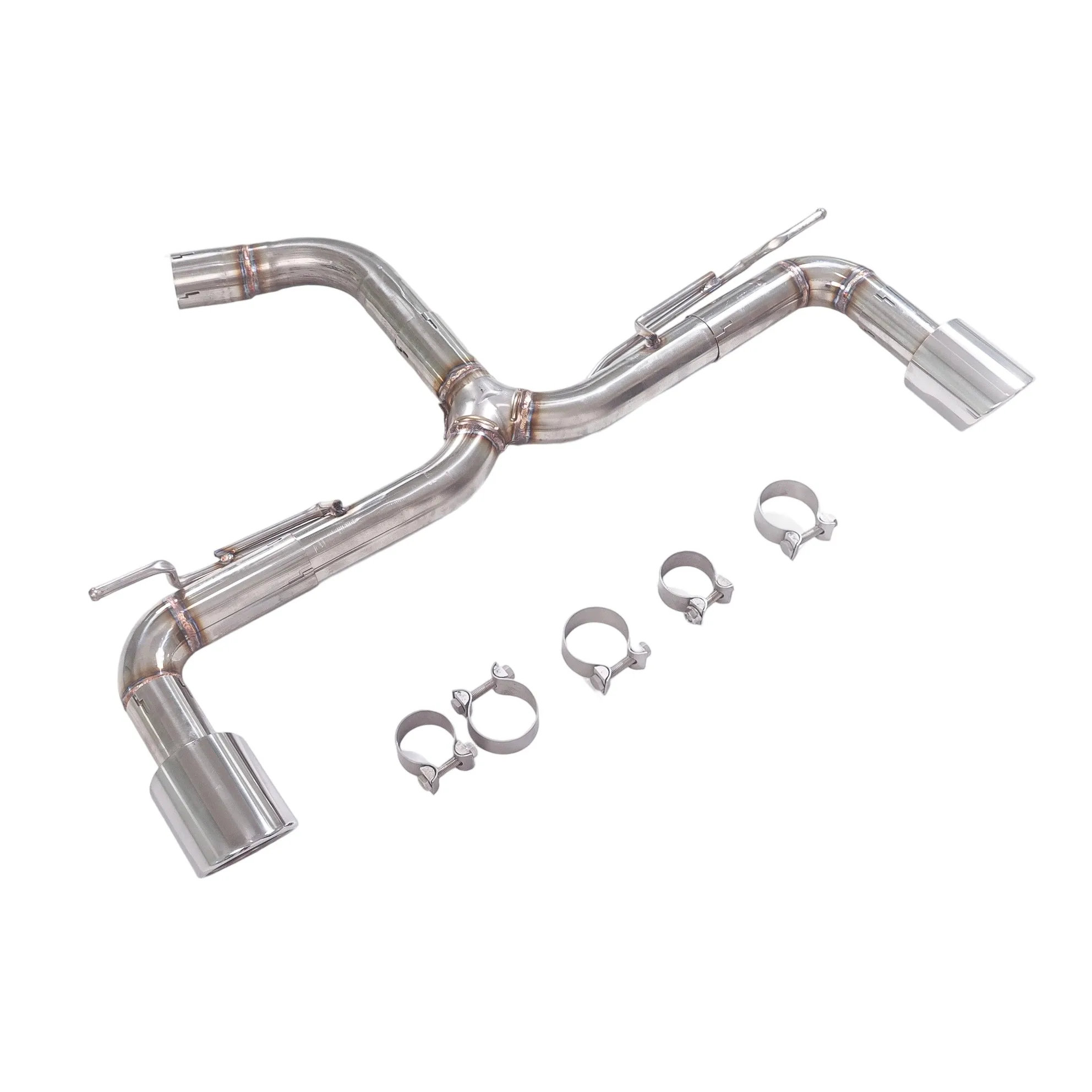 Exhaust system Golf 7 GTI 2.0T. High-performance stainless steel exhaust pipe, universal.