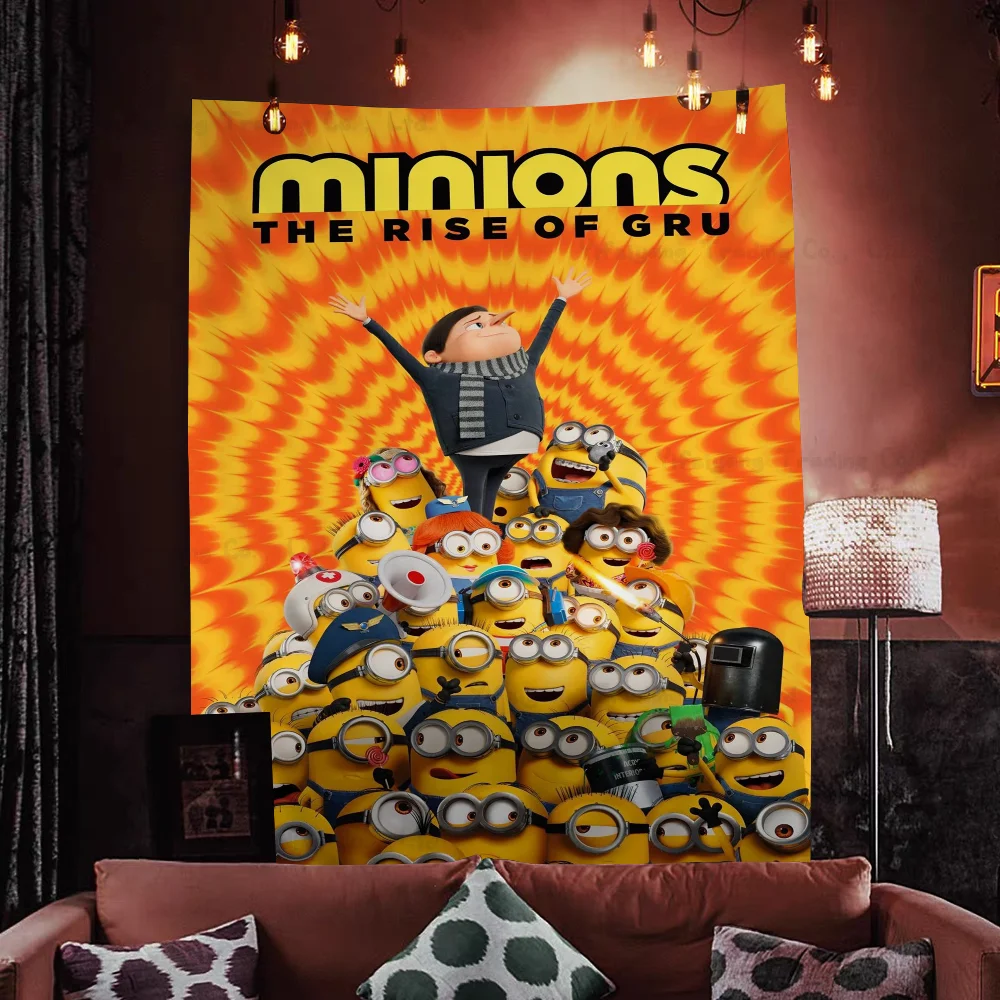 Despicable Me Minions DIY Wall Tapestry Bohemian Wall Tapestries Mandala Home Decor