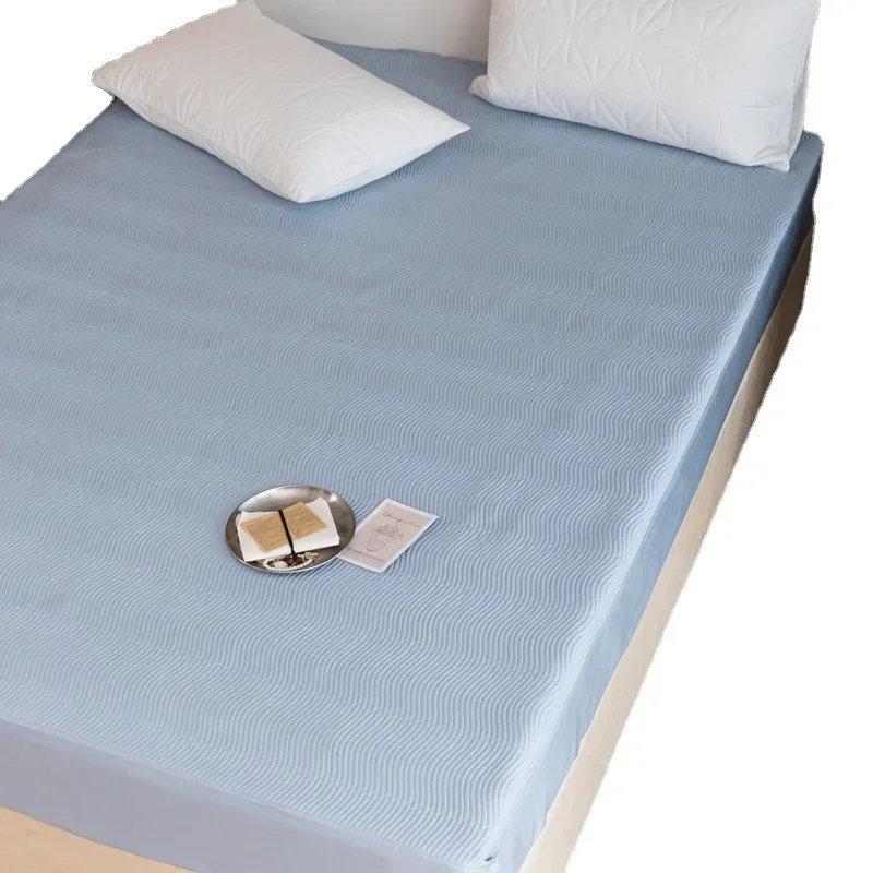 Class A 100 long-staple cotton padded mattress single piece pure cotton three-dimensional quilting heightened bed cover