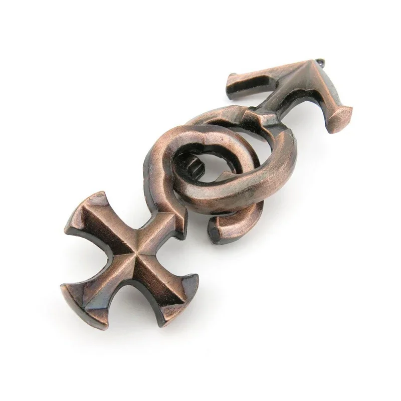 Ai Shen Lock Puzzle Unlocking Toys Classic IQ Metal Brain Teasers Cast Puzzles Game Intellectual Toys For Adults Kids