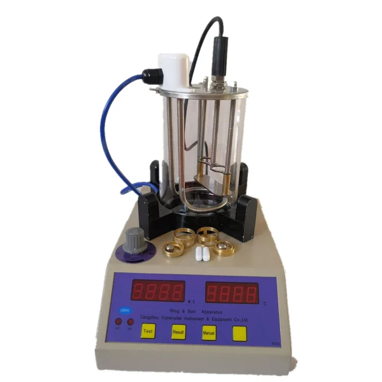 Automatic Ring and Ball Apparatus Bitumen Softening Point Test Equipment