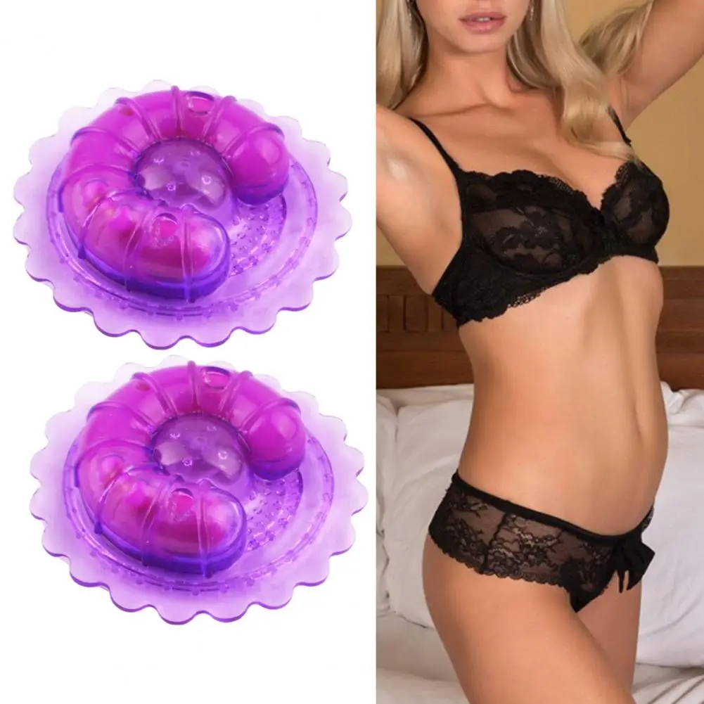 1 Pair Nipple Vibrators Non-Irritation Chest Clips Soft Rubber Strong Stimulus Breast Sucker Clips Female Sex Toy Adult Products