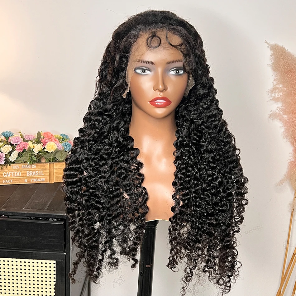 13x4 HD الدانتيل الباروكات الأمامية البورمية شعر بشري مجعد 200٪ الكثافة # 1B عقدة مبيضة ملونة طبيعية 100% شعر بكر خام #5