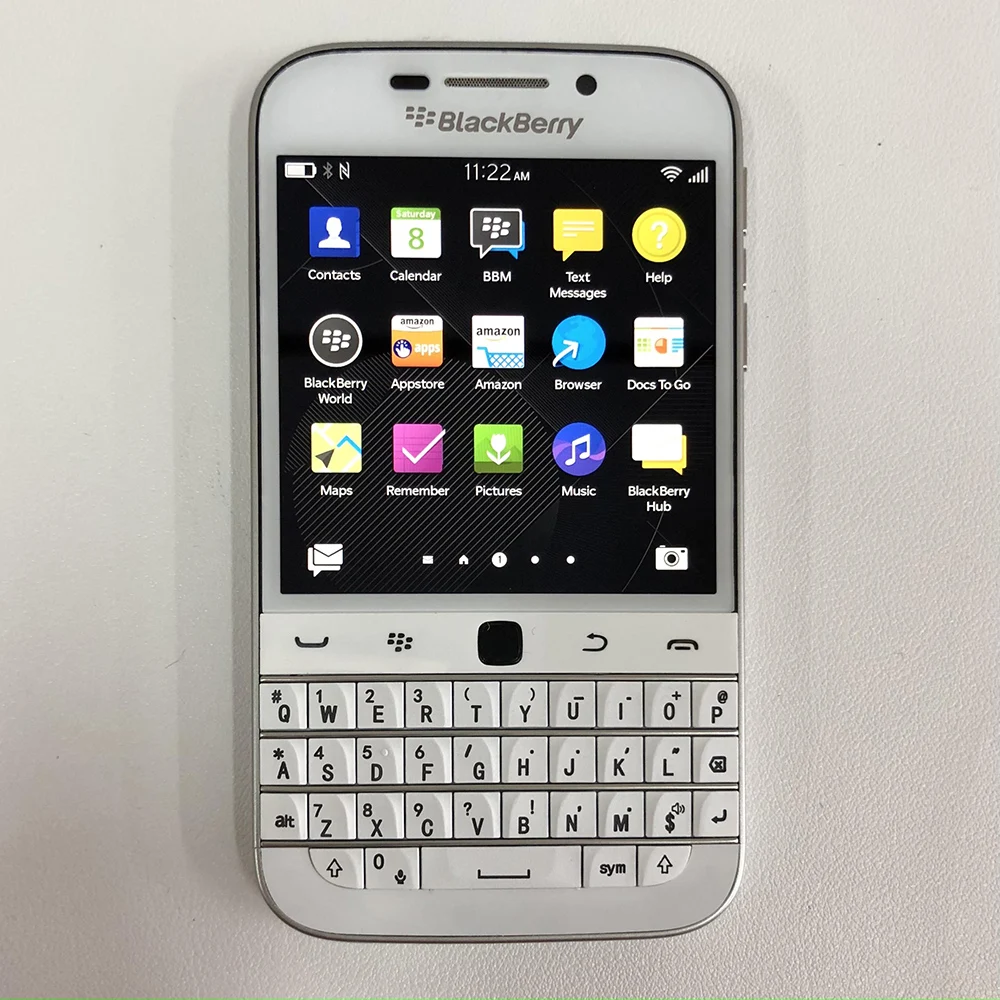 الأصلي بلاك بيري الكلاسيكية Q20 SQC100-1 الإصدار 4G الهاتف الخليوي المحمول 3.5 "واي فاي 16G ROM QWERTY لوحة المفاتيح غير مقفلة الهاتف المحمول