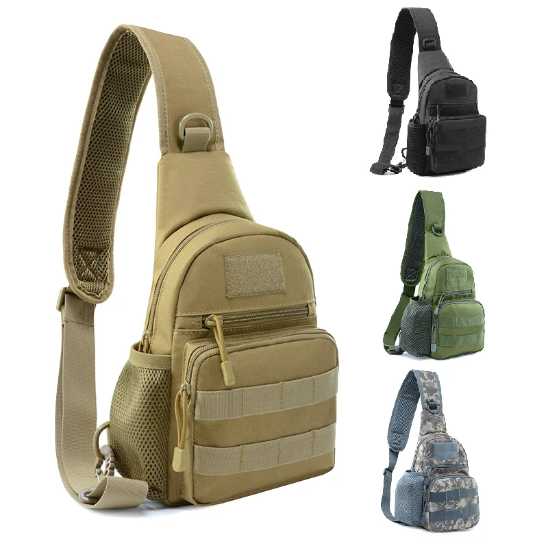 

Military Tactical Shoulder Bag Hiking Backpack Nylon Molle Military Hiking Chest Strap Bag Outdoor Hunting Camping Fishing Bag