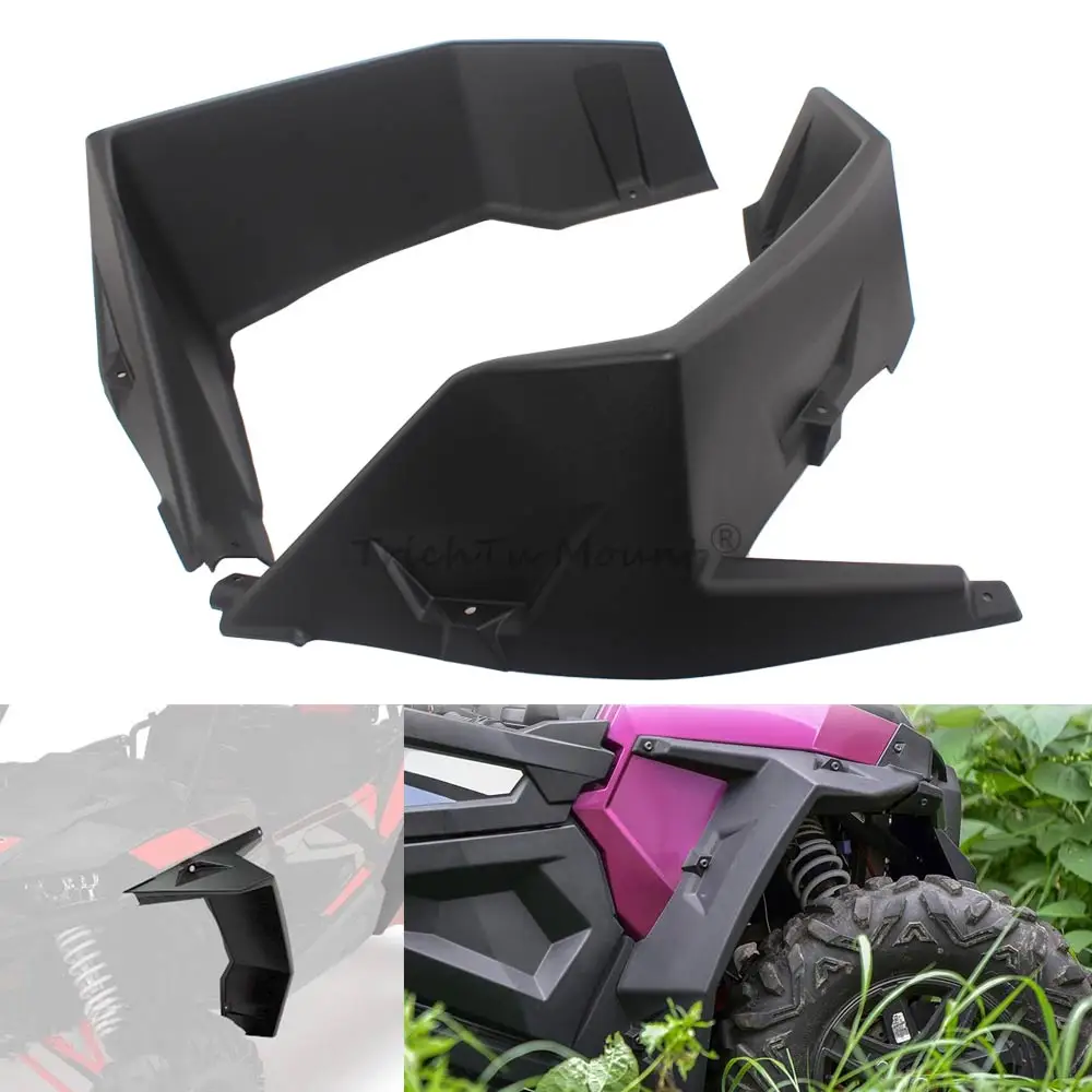 UTV Wider Extension Front Mudguard Front Fender Flares For Polaris RZR XP 1000 4 Turbo S 900 2 or 4 Seater 2014-2024 #2881985