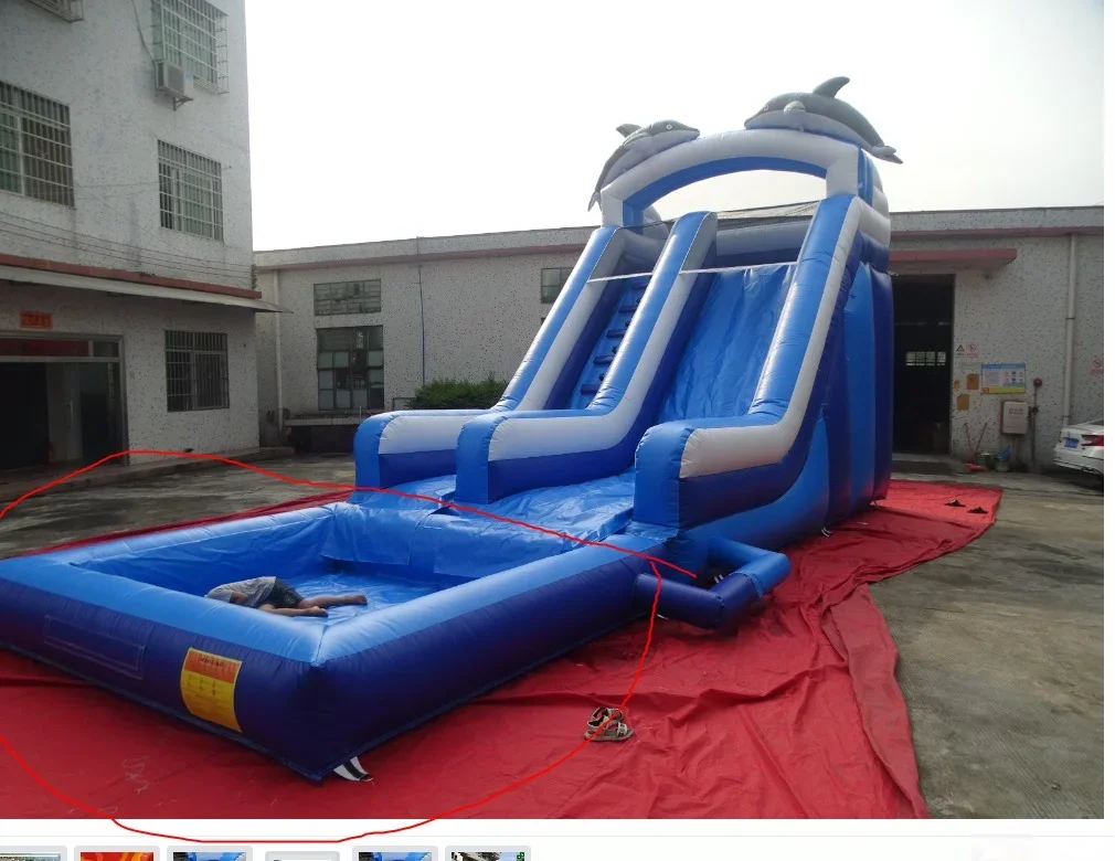 New commercial inflatables poo for water slides, jumping castle bouncer with pool combos for kids