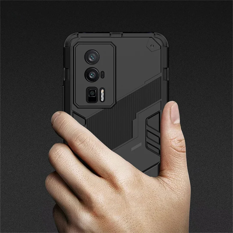 Voor Xiaomi Poco F5 Pro Case Cover Poco F5 F 5 Pro Capas Telefoon Bumper Achterkant Kickstand Schokbestendige Houder Cover Poco F5 Pro Fundas