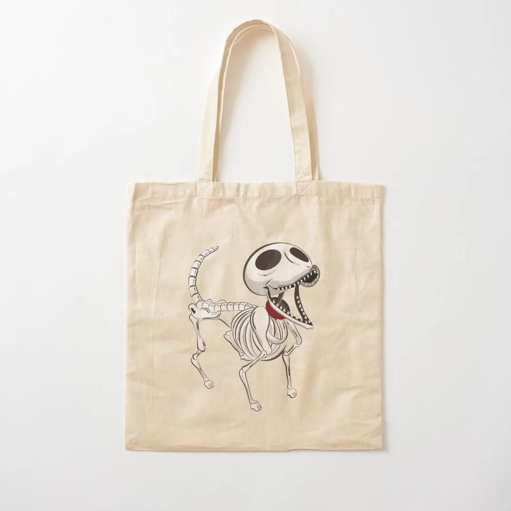 Scraps - The Skeleton Dog Tote Bag Cloth bag shopping bags foldable reusable shopping bag