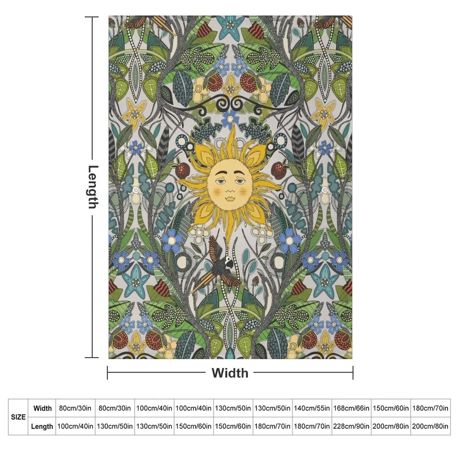 sunshine garden pebble Throw Blanket Retros Thins Personalized Gift Furrys Blankets