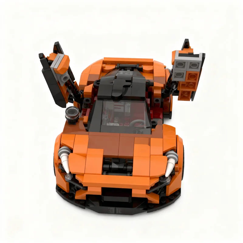 334 pièces MOC McLarenesd City Champions Modèle de construction en blocs Architecture Cadeaux de Noël Idées de jouets Éducation Briques créatives Enfants