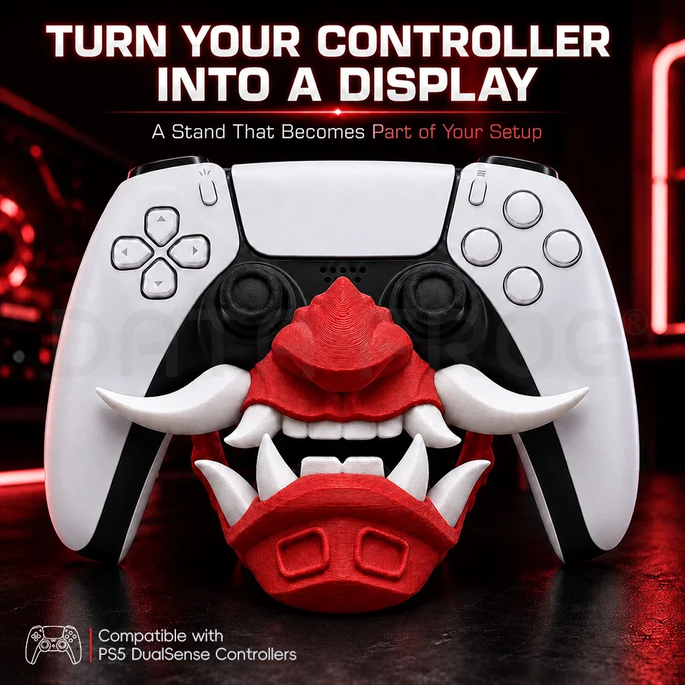 DATA FROG Gaming Room Decor Controller Mount for PS5, Cool Monster Display Dock Compatible with PlayStation 5 Controller