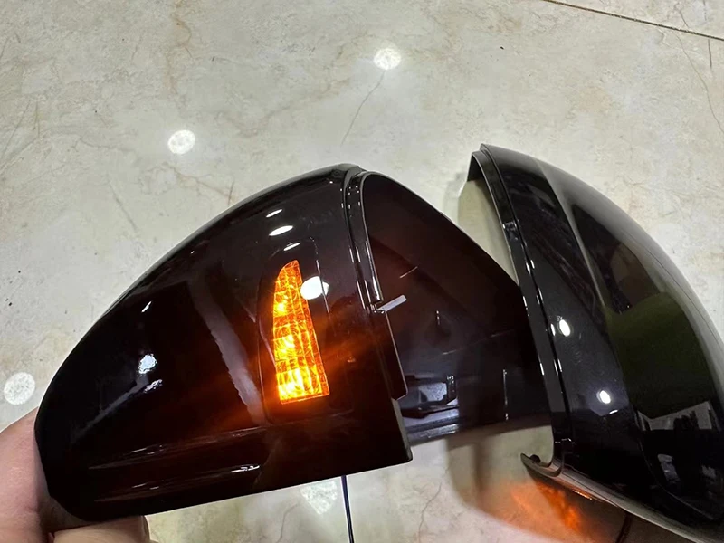 Car mirror cover for Volkswagen Tiguan 2017-2020 rear view mirror cover with light reverse mirror cover decorative sticker cover