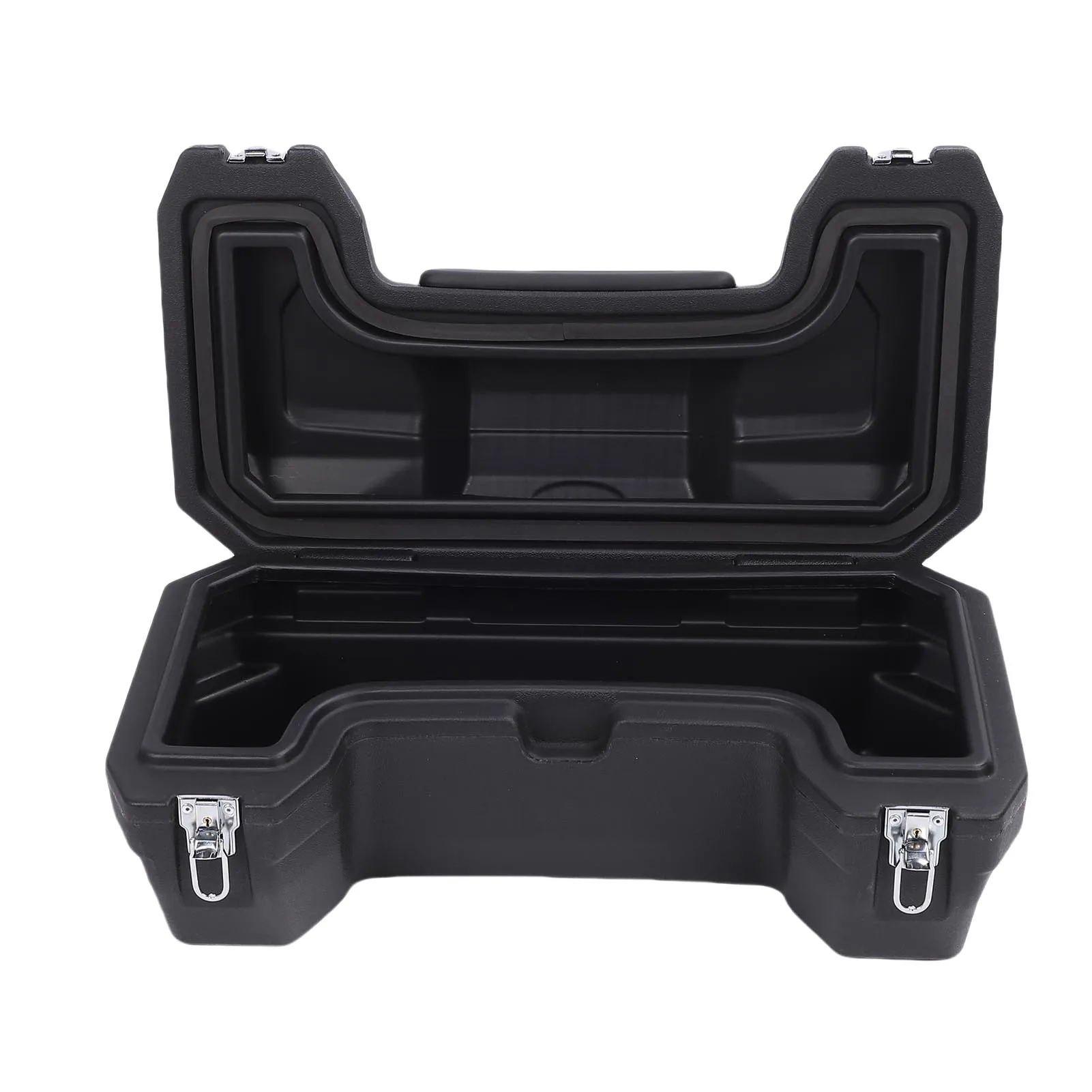 55L ATV Rear Storage Box Rainproof Luggage Box With Backrest Safety Lock for ATV UTV Can-Am Vehicles With Rear Rack