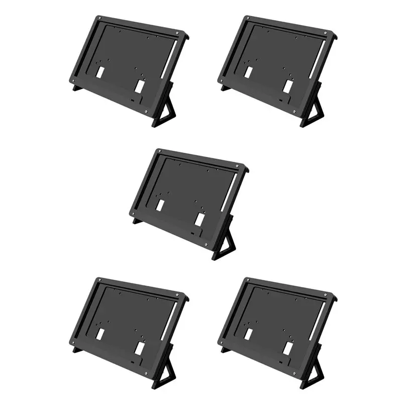 ABRI-5Pcs 7 Inch Lcd Acrylic Bracket Case Contact Screen Case Holder Bracket For Raspberry Pi 3 Model B+