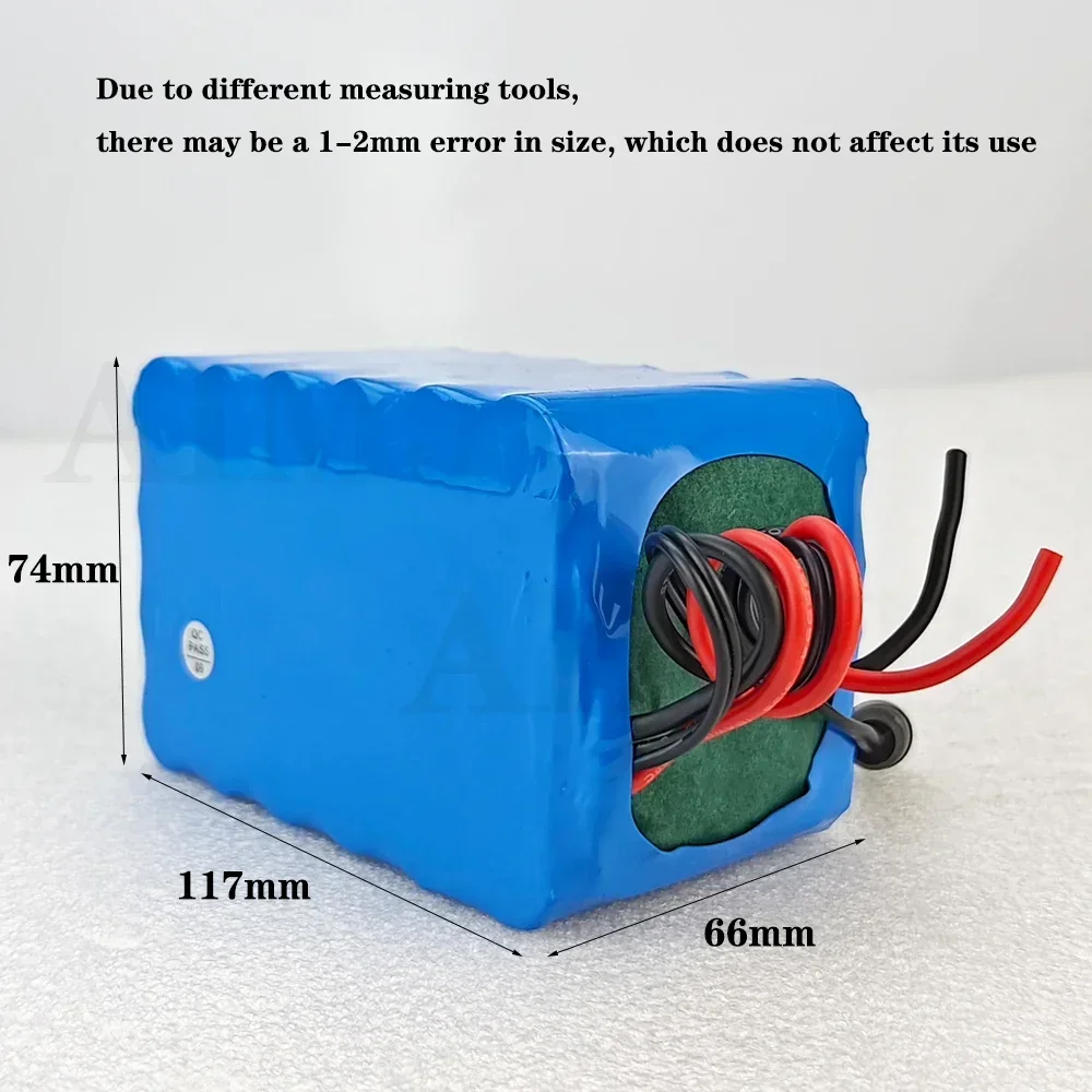 Substituição do pacote de bateria 4S6P 14,8V 20000mAh 18650 com BMS integrado adequado para aquecedor de lâmpada de pesca noturna