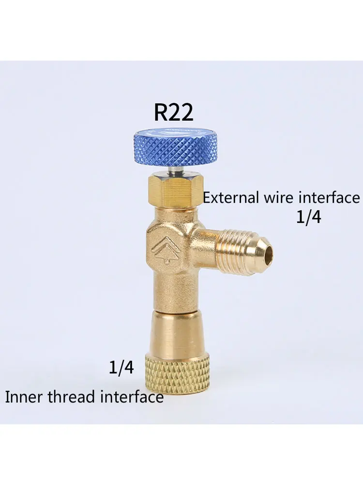 HS R410a R22 Refrigeration Tool Air conditioning Safety Valve Adapter Fitting 1/4\