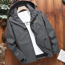 Oversize 6XL 7XL 8XL Men's Streetwear Tactical Softshell Bomber Jacket Male Waterproof Hooded Hip-hop Pilot Windproof Coats