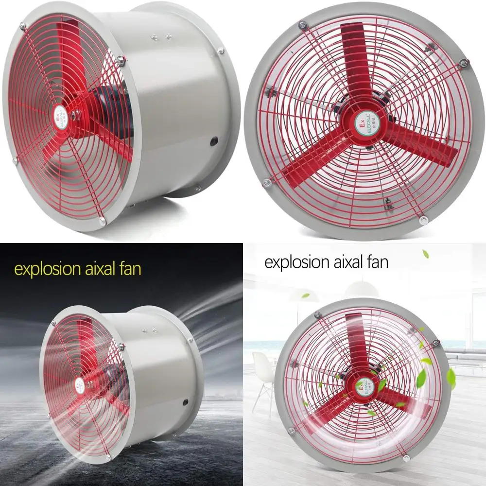 مروحة عادم صناعية 16 نافذة - مستخرج منخفض الضوضاء بقدرة 370 وات لمصاريع التهوية الخارجية #1