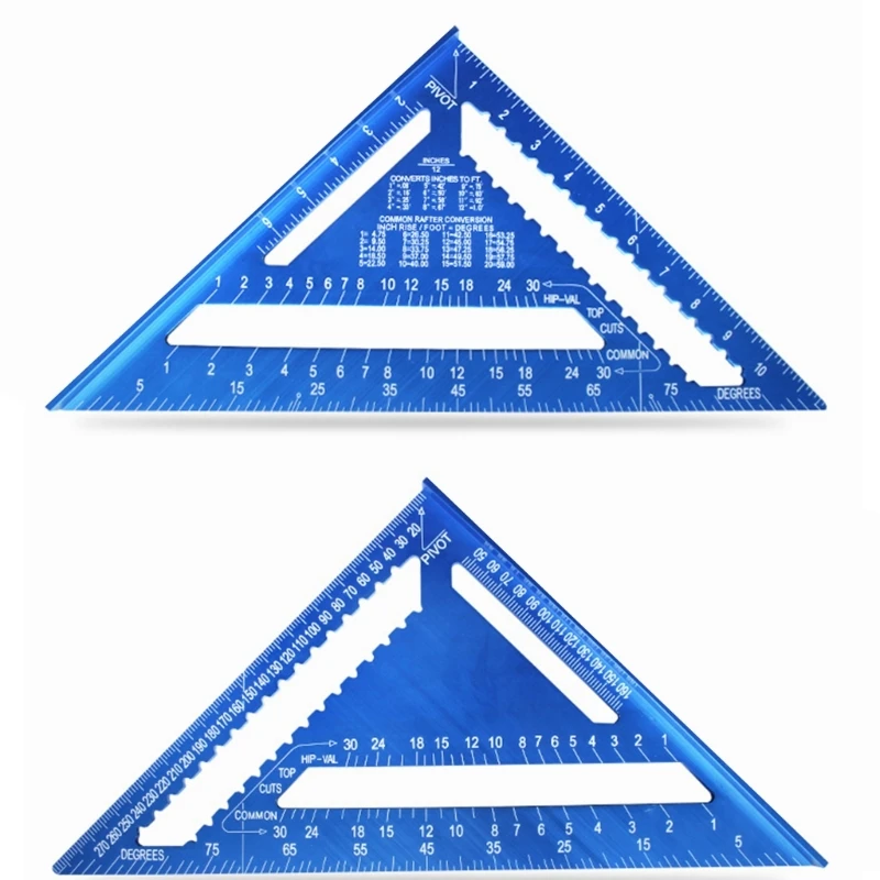 Upgraded Layout Tool Metal  Ruler Protractor for Woodworking & Carpentry