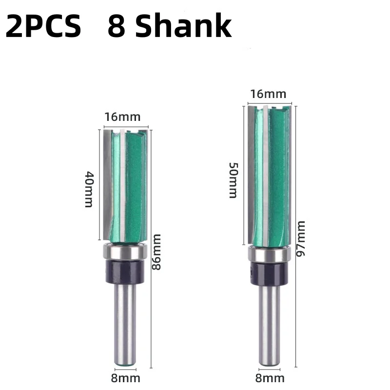 1pcs 8/12mm Shank Cutter Router Bit Trimming Woodworking Milling Cutter Four Blades For Hand Making A Drawer