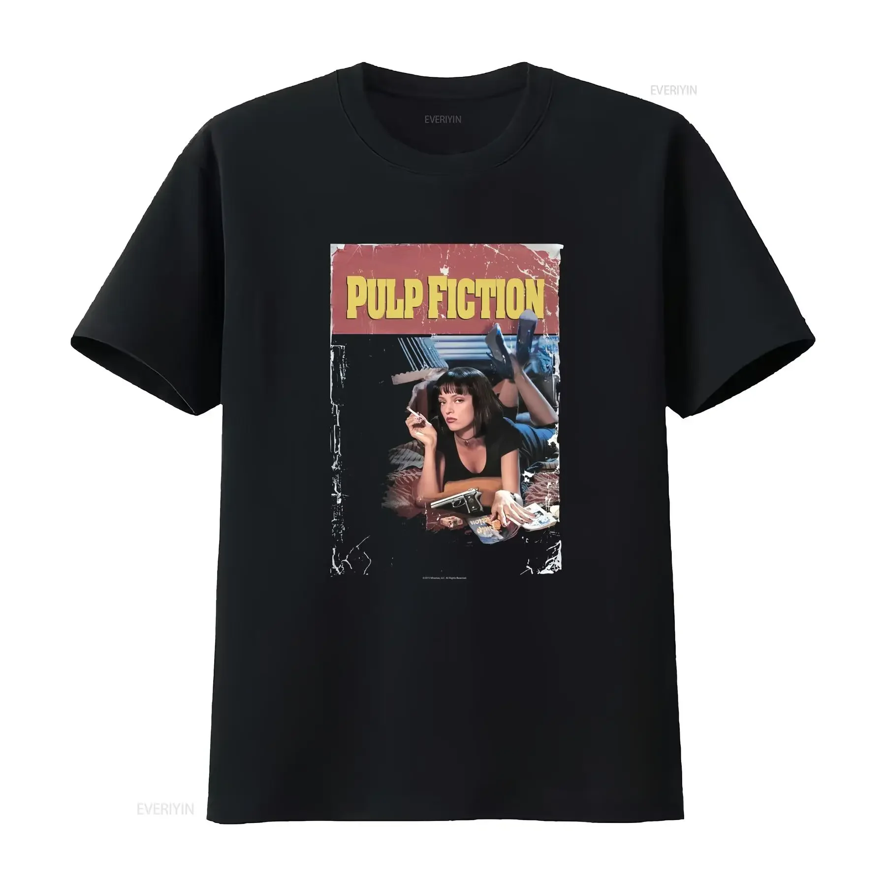 パルプ-フィクション-new-t-シャツ-ブラック-サイズ-xxl-ディストレスト-クラシック-ポスター-タランティーノ-2015-ヴィンテージ-ウォッシュド-オム-スタイリッシュ-わずかにファッション性のある