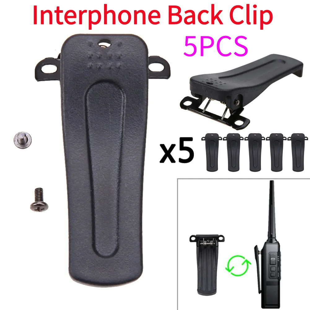 

5-10Pcs Belt Clip For Retevis For BaoFeng BF666S 777S BF888S Walkie Talkie Back Belt Clip 2-Way Radio Back Clamp Interphone Part