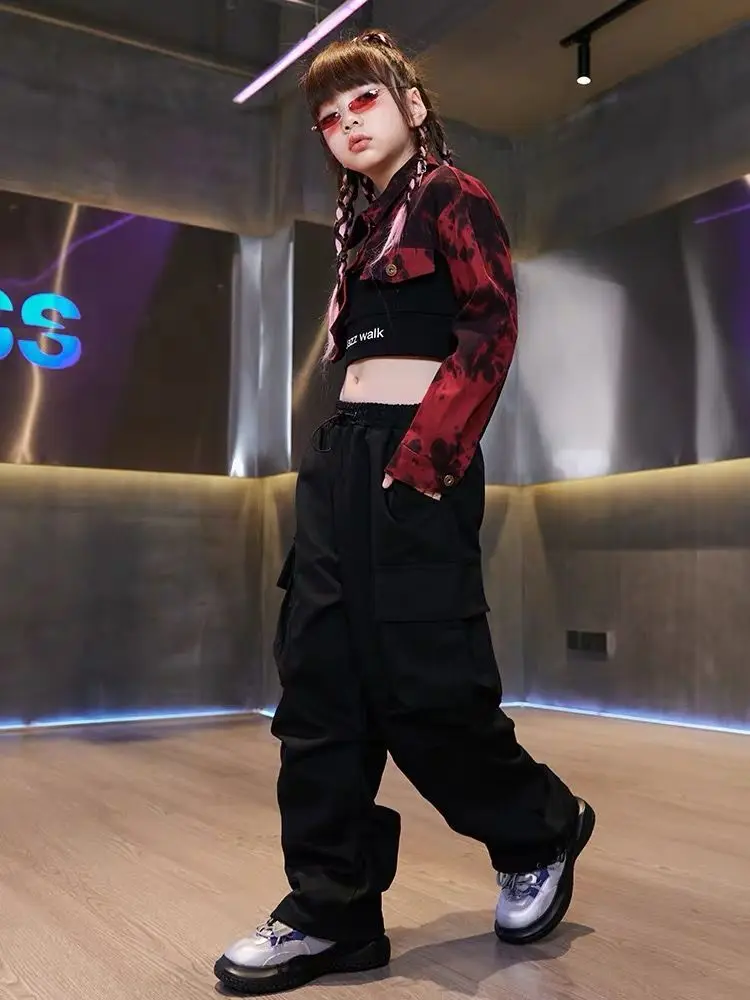

Girls' jazz dance runway show trendy clothing children's autumn jazz girls' performance clothing jazz dance dress