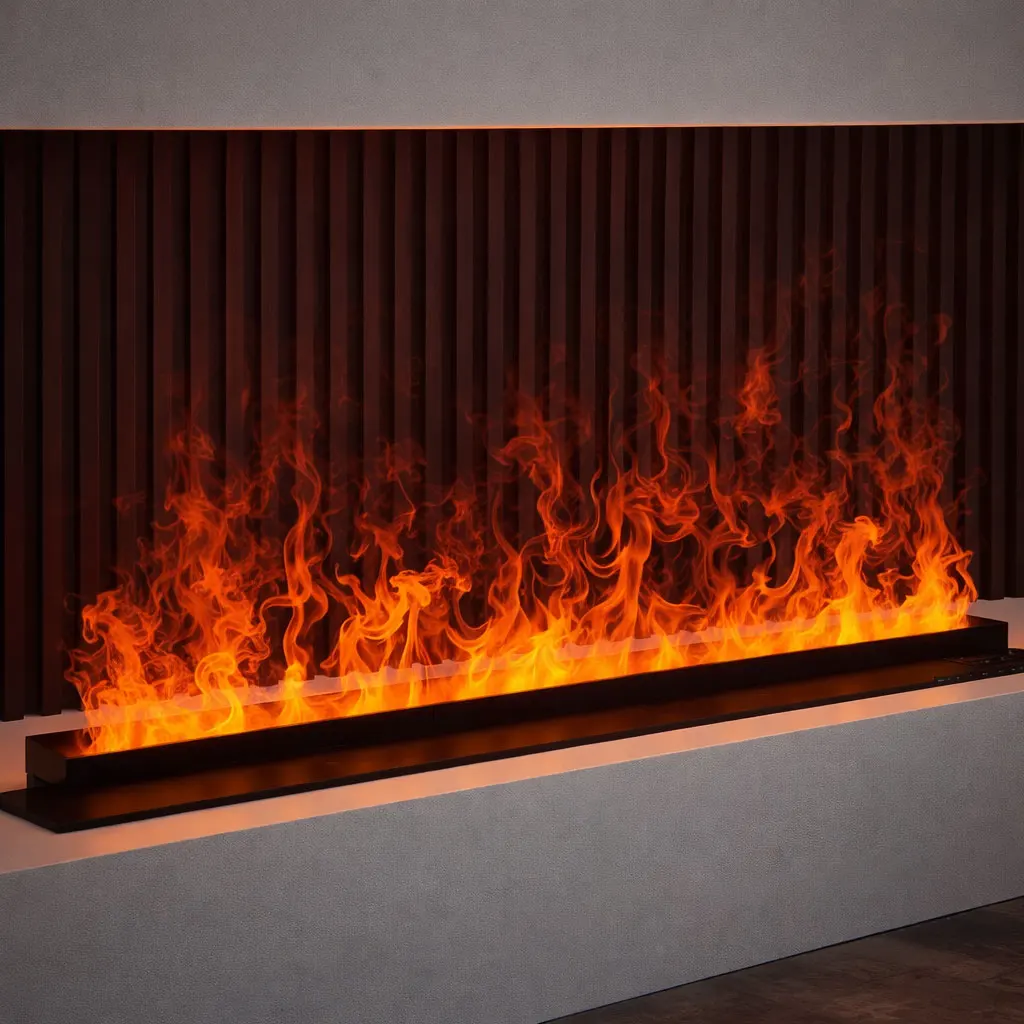 APP  Water Steam Fireplace TV Decoration Indoor Fake Fire 3D LED Plug-in Modern mist Smart Electric Atomization Fireplace