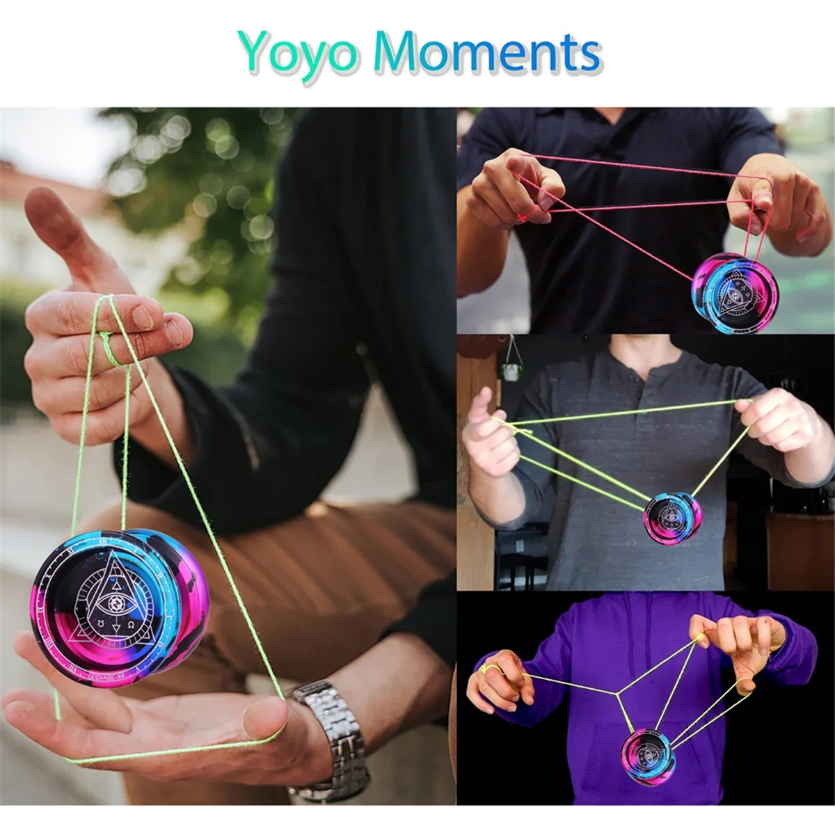 AC22 يويو مستوى المنافسة المهنية كرة يويو سبيكة معدنية واحدة كرة يويو #4