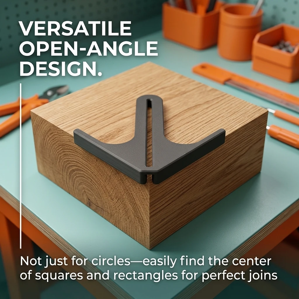 Precision Center Finder and Marking Tool, Capable of Measuring Circular and Square Objects up to 150mm/5.9in in Diameter