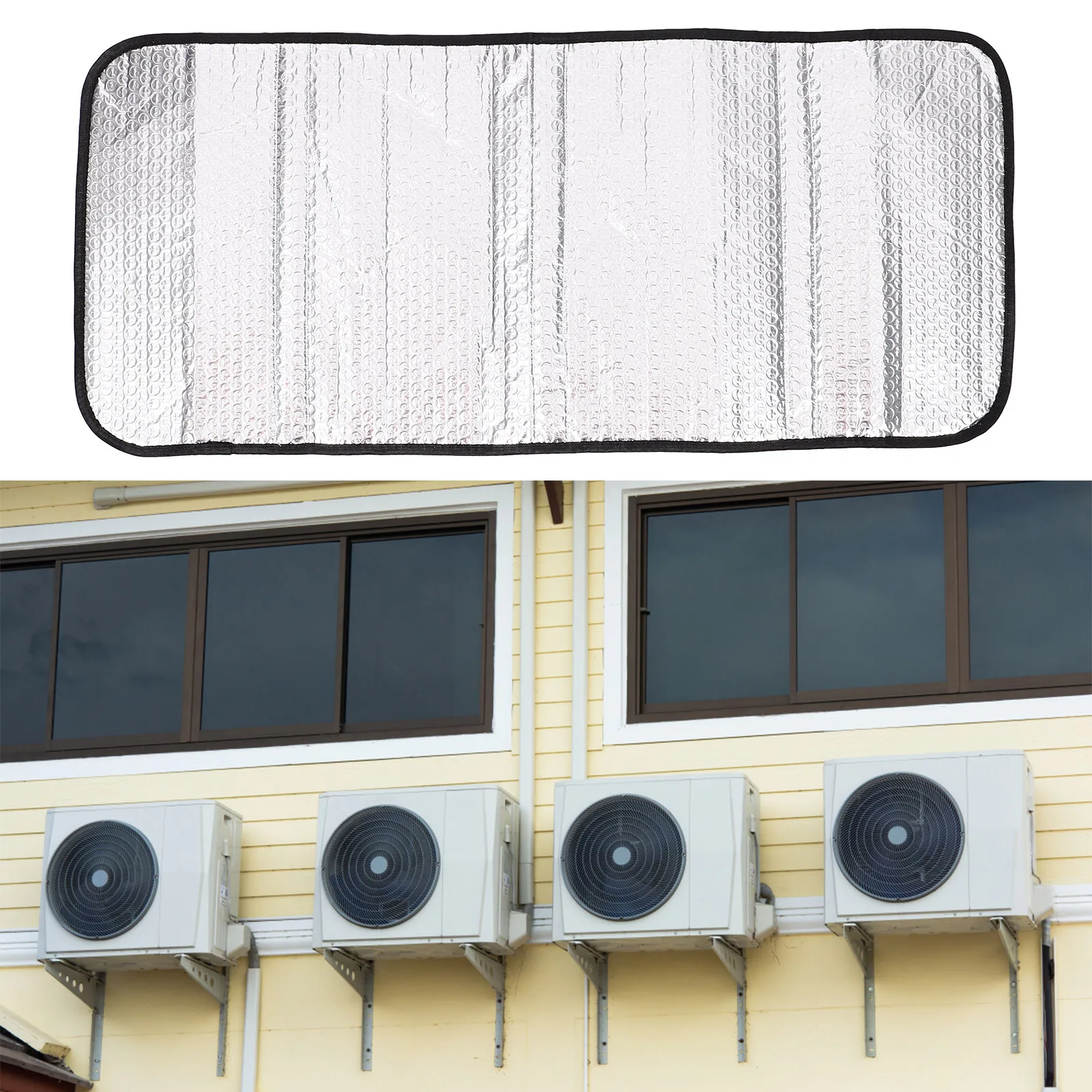 

Sun Protection Cover for Air Conditioner Outside Unit Heavy Duty Weatherproof Shield for Ac External Unit Cover with Tie Rope
