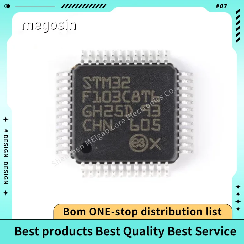 5PCS/LOT STM32F103C8T6 STM32F103 F103C8T6 QFP48 32-bit microcontroller chip