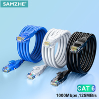 Samzhe Cat6 Ethernet Cable Gigabit High Speed 1000Mbps Internet Cable RJ45 Shielded Network LAN Cord for PC PS5 PS4 PS3 Xbox