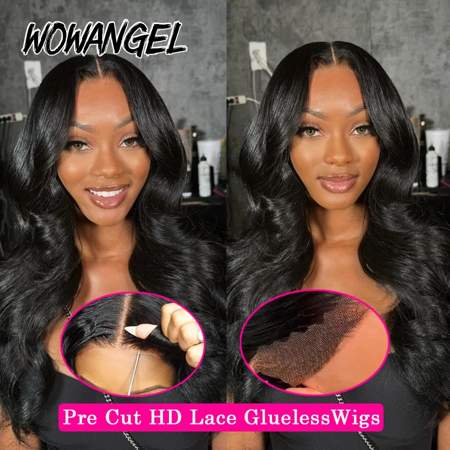 250% Pre Cut 9x6 HD Parrucche con chiusura in pizzo 34 pollici Glueless Parrucche per capelli umani dell'onda del corpo Max Lace Size Pre pizzicato Capelli brasiliani per le donne
