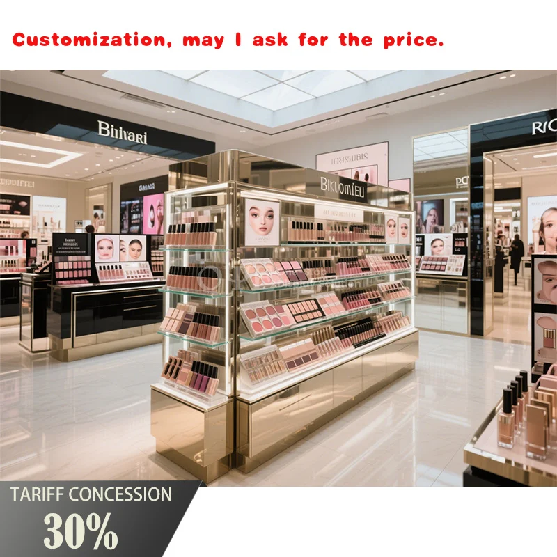 

custom.Retail Shop Shelf Fixture Design Cosmetic Display Cabinet Perfume Rack Display Display Beauty Supply Store Furniture