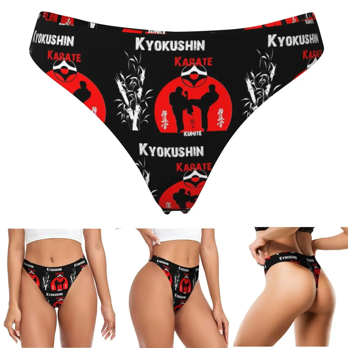 calcinhas-g-string-personalizadas-kyokushi-karate-kumite-respiraveis-confortaveis-e-elasticas-para-mulheres