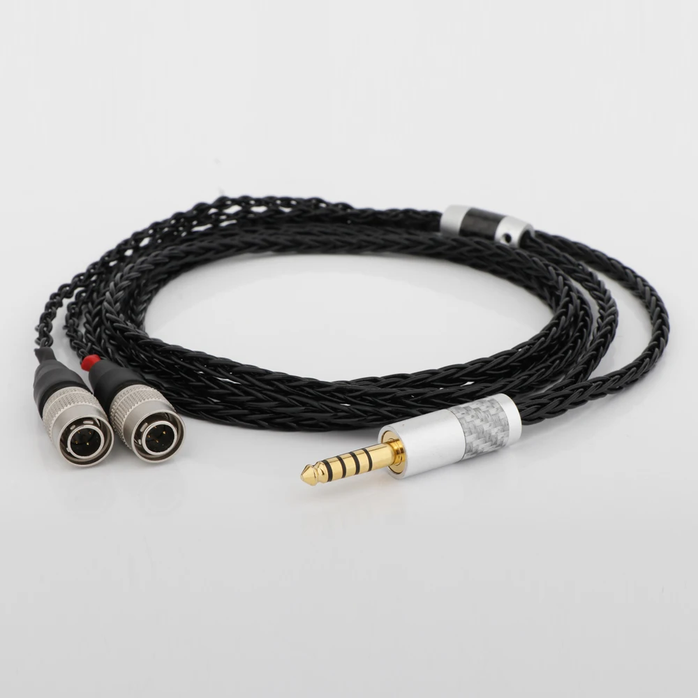 8-adriges OCC versilbertes Kopfhörerkabel ersetzt Upgrade-Kabel für MrSpeakers Mr Speakers Ether Alpha Dog Prime Haldane-Kabel – Detail 4